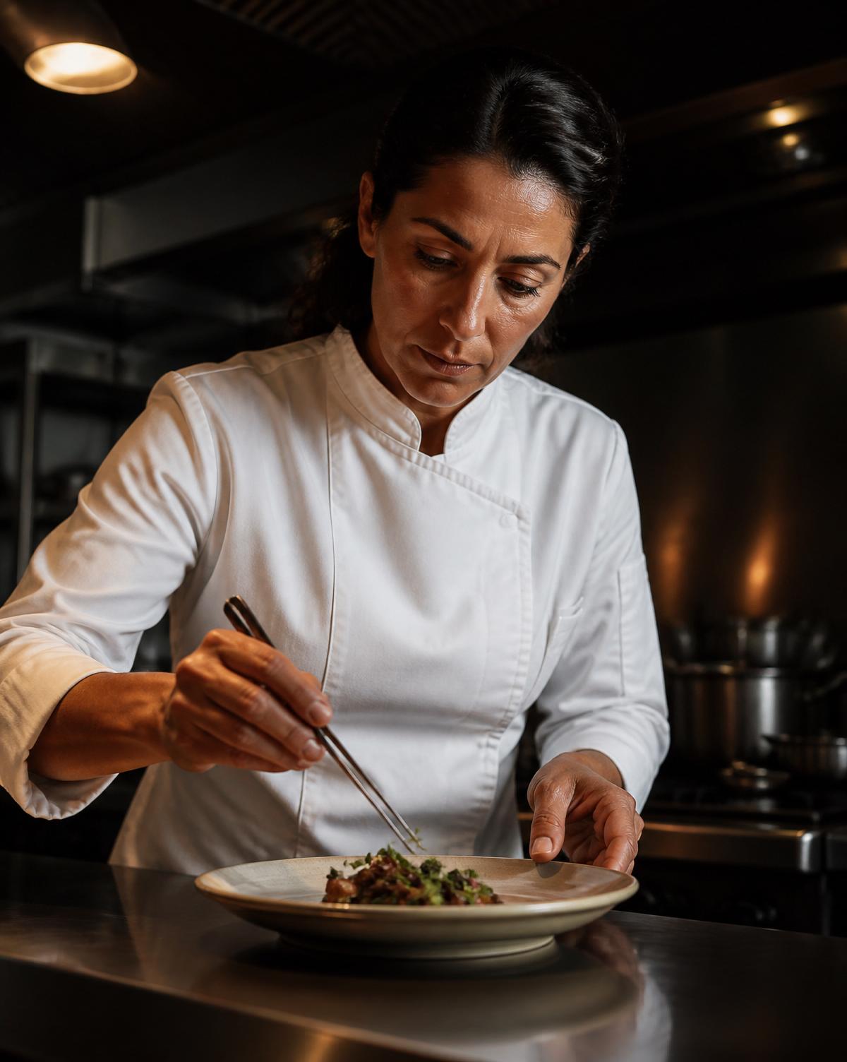 Retrato de Elena Vidal, chef de Olivo